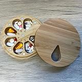 e-Pill Pillendose aus Bambus für Tabletten, Vitamine oder Nahrungsergänzungsmittel