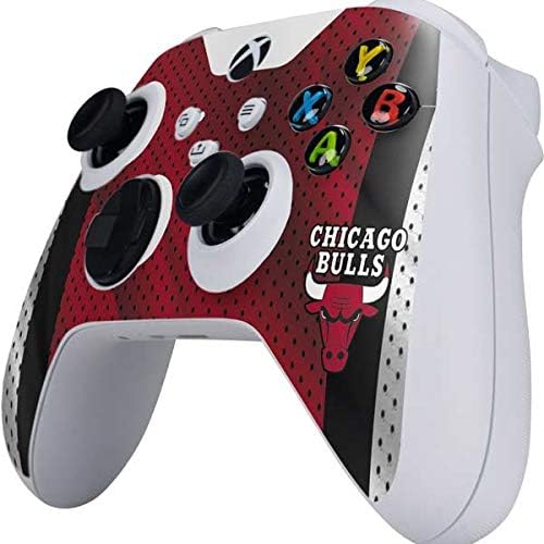 Skinit Decal Gaming Skin Compatible with Xbox Series S Controller - Officially Licensed NBA Chicago Bulls Away Jersey Design