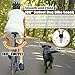 Hands-Free Bicycle Dog Leash for Medium & Large Dogs - 180° Rotating/Fixed Attachment, Shock-Absorbing Spring & Quick-Release Connector, Durable Cycling Leash for Safe, Smooth Rides with Pets (DBL-O)