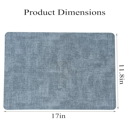 Sets de table en similicuir (lot de 4) imperméables pour table