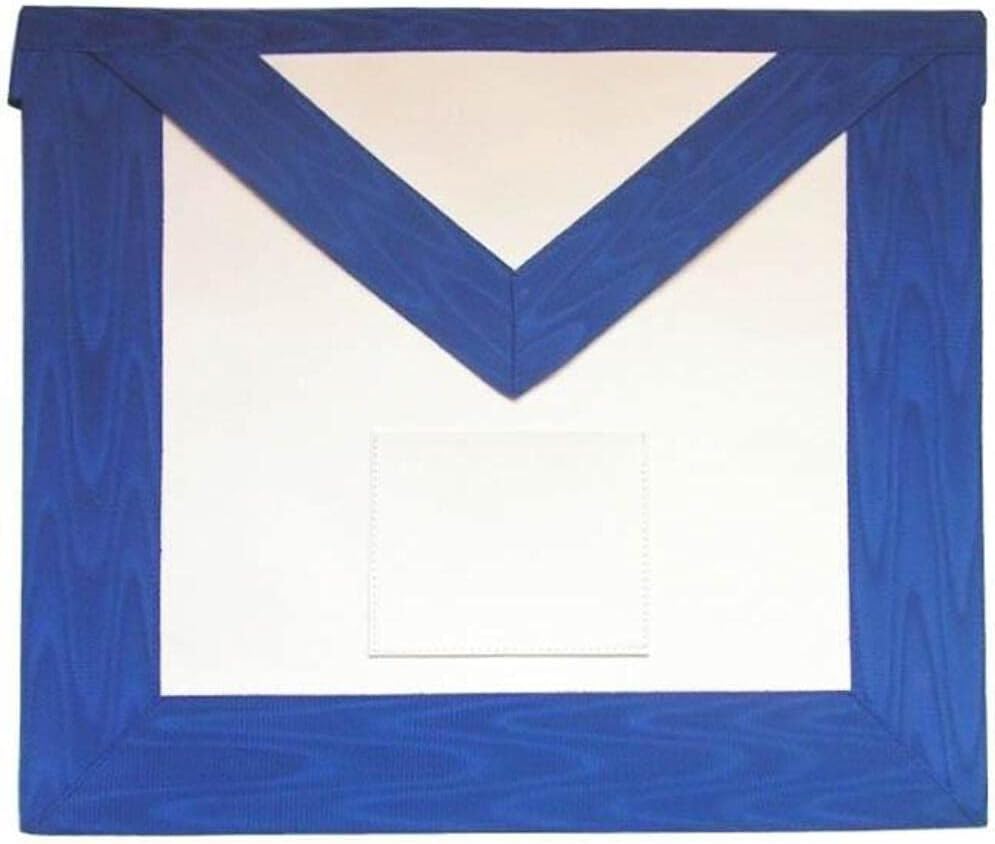 Bricks Masons 12th Degree Memphis Misraim French Regulation Apron - White & Royal Blue