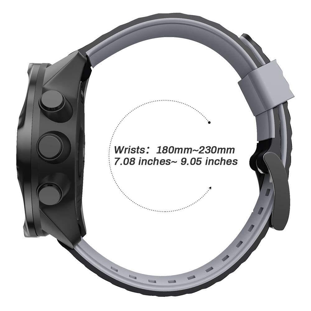 24mm Per uomo e donna cinturino sportivo per 7 cinturino di ricambio in silicone morbido