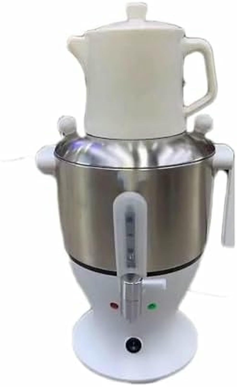 Machine À Thé Électrique, Infuseur À Double Bouilloire, avec Fonction De Maintien Au Chaud, Arrêt Automatique, Facile À Utiliser, pour Le Bureau Et La Maison (Blanc)