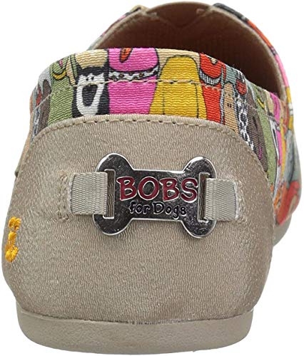 Skechers BOBS from Skechers Women's Plush-Wag Party Ballet Flat, Multi, 8.5 M US