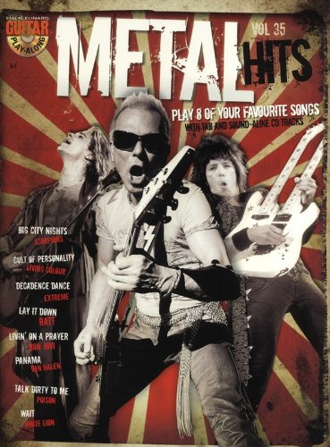 Partitions Metal Hits Volume 35 livre et CD de guitare avec tablatures