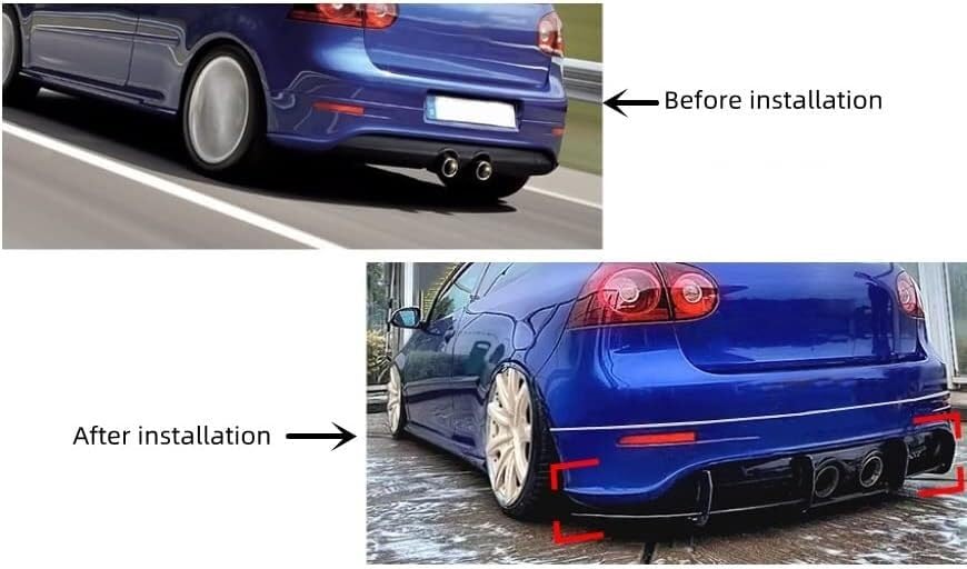 Diffuseur de protection arrière VW Golf 5 MK5 R32 2006-2009 - 6