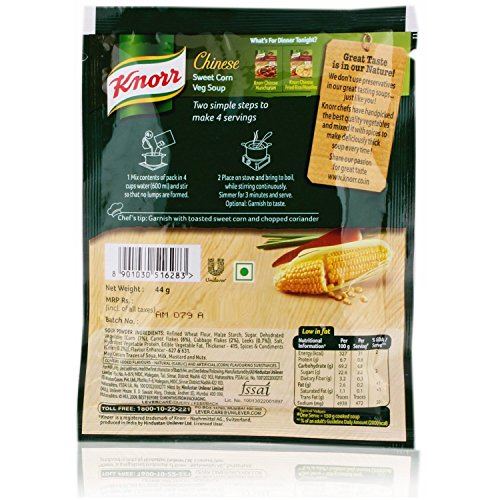 Image of Knorr Chinese Soup - Sweet Corn Veg, 44g Pouch