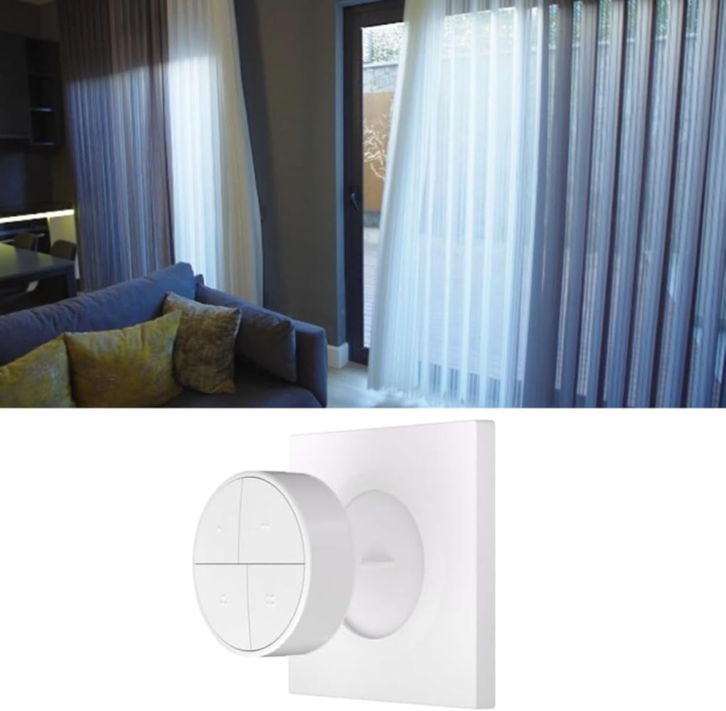 Bezprzewodowy przycisk Smart Scene 4 w 1, SNZB-01M, bezprzewodowy przycisk Smart Button, Home Automation Wall Mounted Remote Control Panel do Home Assistant, do Zigbee2MQTT, biały