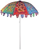 TANMAY CRAFT Indian Multi color Embroidery Umbrellas Garden Parasols, Ethnic Hippie Decorative Theme...
