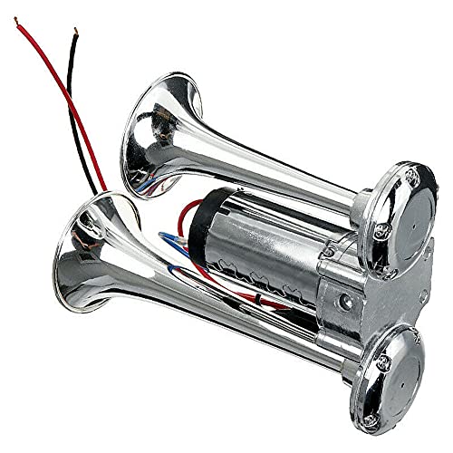 Bocina de coche de 150DB, bocina de aire de doble trompeta de 12V con relé 2
