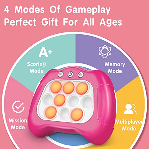 Light Up Pop Pro Game, Toys Pop Ball Its Breakthrough Educational Game Console Lite Brite, Adult Decompression Games, Educational Games Suitable For Children Aged 3-12, Pink #TOP1
