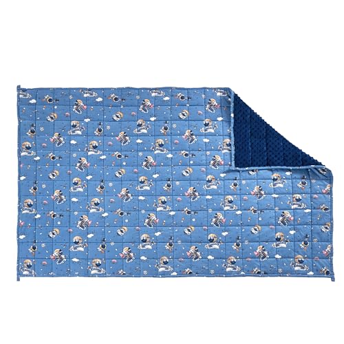 Couverture thérapeutique anxiété et stress Sleepymoon drap lesté spatial marine