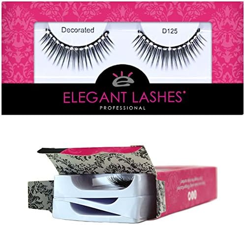 D125 (Triple Pack - 3 Pairs) | Volumizing and Lengthening Rhinestone False Eyelashes