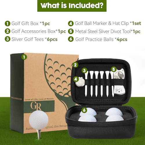 Glorieroo Golf Fathers Day Dad Gifts For Men From Daughter Son Wife, Golf Accessories Set With Pu Case thumb #4