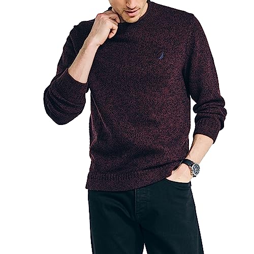 Nautica Men's Rolled Crewneck Sweater