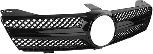 SEWSAW Parrilla Delantera Apta para Parrilla CLS, Clase W219, 201-08, W219, CLS300, CLS350, CLS500, Sin Emblema (Color All Black)