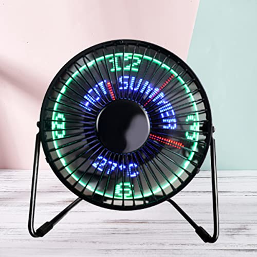 OSALADI 2 Peças Mini Relógio Inteligente Ventilador Portátil Ventilador De Mesa Ventiladores USB Ven