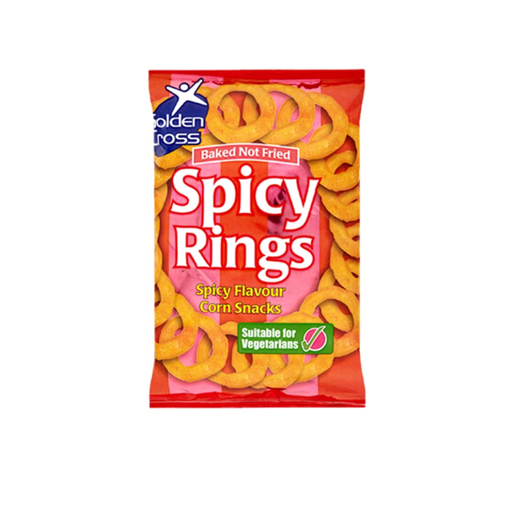 VSTARChips Crisps Bags Collections - Deliciously light & Crispy Chips Bags (Spicy Rings 150g, 4 Packs), 150.0 gram