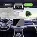 Windshield Cleaner Tool with Rotating Extendable Handle, 4 Reusable Microfiber Pads, Aluminum Window Cleaning Wand for Car Interior, Auto Glass, RV, Truck, with 30ml Spray Bottle