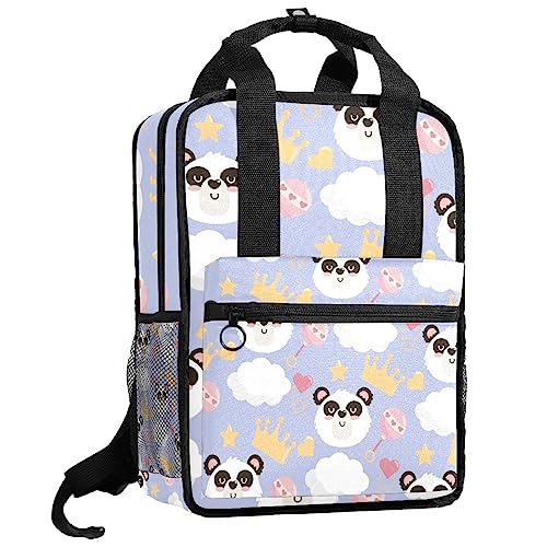 Sac à dos garçons bretelles réglables motif panda pour éviter le mal de dos