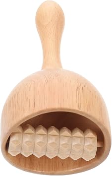 Multitools Wood Swedish Massage Cup Handhleld Wooden Massager Roller Massager Body Sculpting Massage Tool for Back Neck Arm Abdomen Maderoterapia Lympahtic Multipurpose Tool