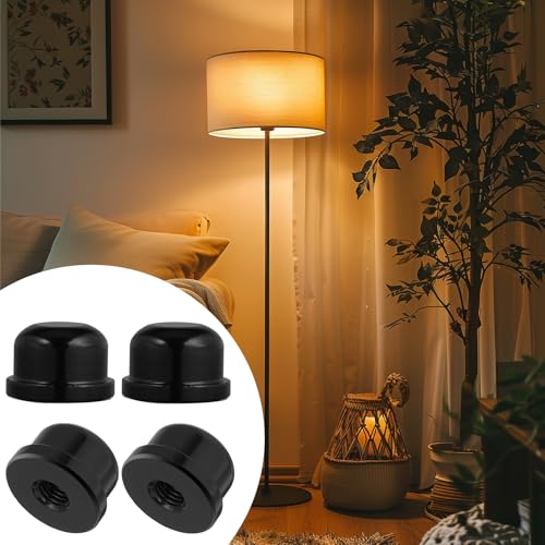 Image of 4 Pcs Lamp Finials Lamp Toppers Screw On Tall Finial Tapped Knob Accessories Solid Finials Caps Tapped of Tops Finial Knob Shade Screw Cap Fittings for Shade Holder