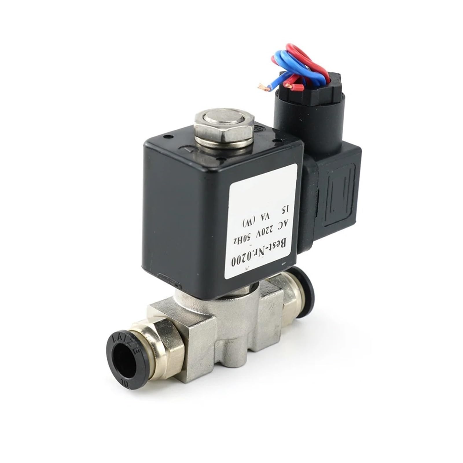 Électrovanne normalement fermée 1/4" en acier inoxydable pour l'arrosage automatique du jardin