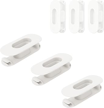 6 Pack Cord Organizer for Kitchen Appliances - Upgraded Stackable Silicone Adhesive Cable Management Wrap Holder for Mixer, Blender, Air Fryer, Pressure Cooker, Coffee Maker Milky White
