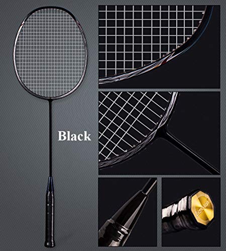 Senston N80-2 Pack Badminton Racquet, Professional Full Carbon Fiber Badminton Rackets Set With Grip #TOP1