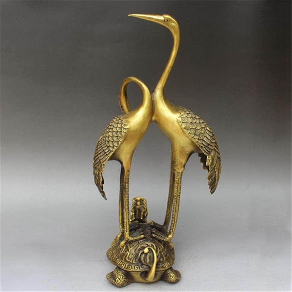 Esculturas para El Hogar, Estatuas Y Figuras, Esculturas Decorativas De Cobre Puro, Grulla, Dragón, Tortuga, Adornos De Animales, Escultura De Feng Shui.