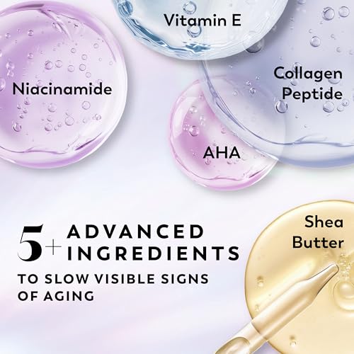 Image of Olay Super Serum Body Cream for Dry Skin, 24hr Long Lasting Hydration, 5+ Ingredient Serum Complex for Bright Even Firm Luminous Skin, Sweet Vanilla & Soft Wood Scent,10 fl oz