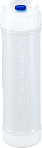 Miniatura 2 de San Jamar Ez Kleen - Botella de plástico para salsa con válvula mediana para salsas gruesas y condimentos, 20 onzas, color blanco