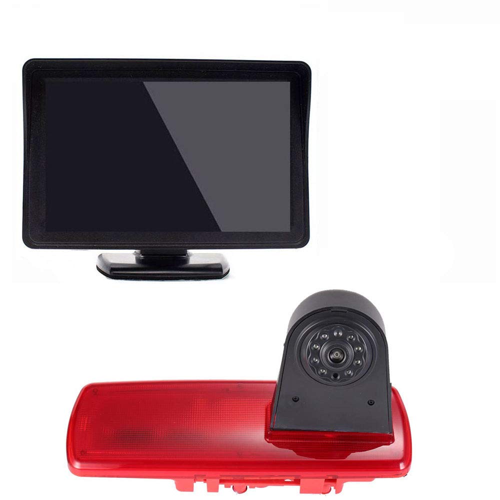〔Kit telecamera per retromarcia〕4.3‘’ Monitor LCD + Obiettivo da 12 mm CMOS Telecamera posteriore per auto HD 3° freno per Fiat talento Nissan NV300 Renault Trafic III Primastar Opel/Vauchall Vivaro