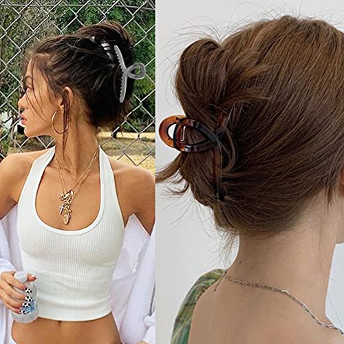 VEGCOO 4 Pezzi Clip Artiglio per Capelli Spessi e