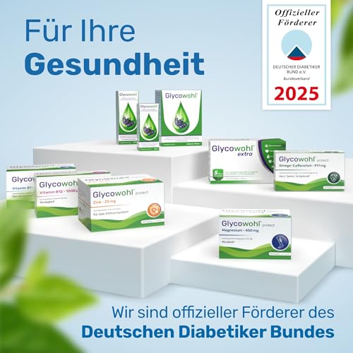 Glycowohl® Vitamin B1 400 mg¹ pro Tagesdosis – 100 Tage Vorrat – hochdosiertes Thiamin ohne Magnesiumstearat & Farbstoffe - 200 Kapseln