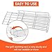 Genesis II Grill Rack for Weber Genesis II 300 Series, Grill Parts for Weber Genesis ii E-310, II E-315, II E330, II E335, II S310, II S335 Grills, Foldable Stainless Steel Replacement Parts for 66044
