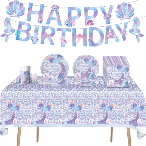 68 Piezas DecoracióN CumpleañOs, Juego De Vajilla De Fiesta, Platos Y Vasos Para CumpleañOs,...