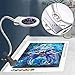 5D Diamond Painting Tools Magnifier LED Light with Clamp, Folding Design with 1 Glass Lens 4X & 6X Magnifier