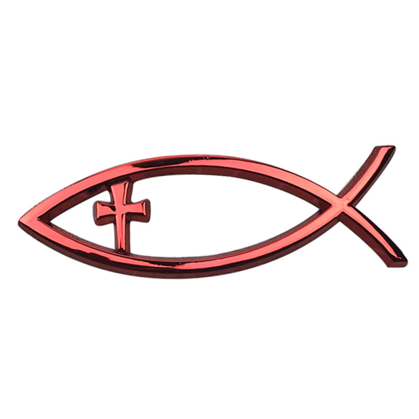 Ichthys Fish Stickers Weather Resistant Adhesive Decals Savior Fish Car Stickers for Vehicle & Laptops Ichthys Car Decal