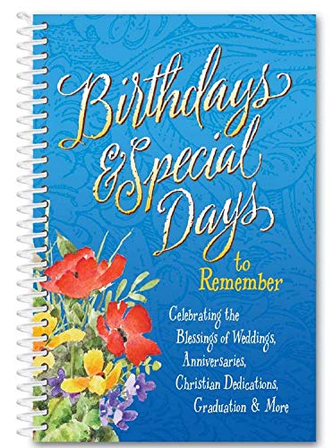 Birthdays and Special Days to Remember Date Book Large Print