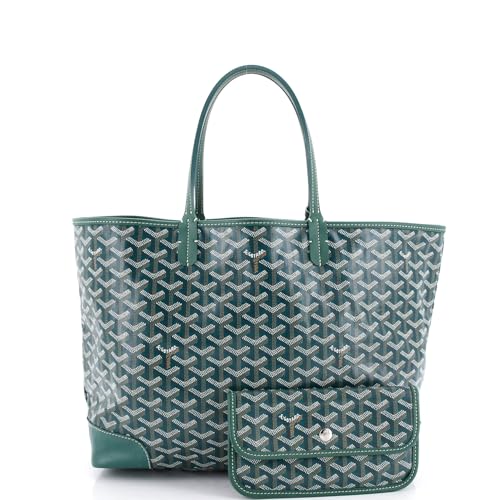 Pre-Loved Artois Tote Coated Canvas MM, Green2