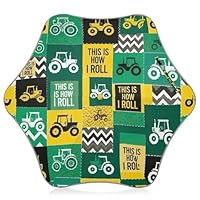 Colorful Kids Umbrella for Girls Windproof Uv Protection Sun Umbrella Children Long Stick Boys Umbrellas for Rain Green Yellow Tractors Prints