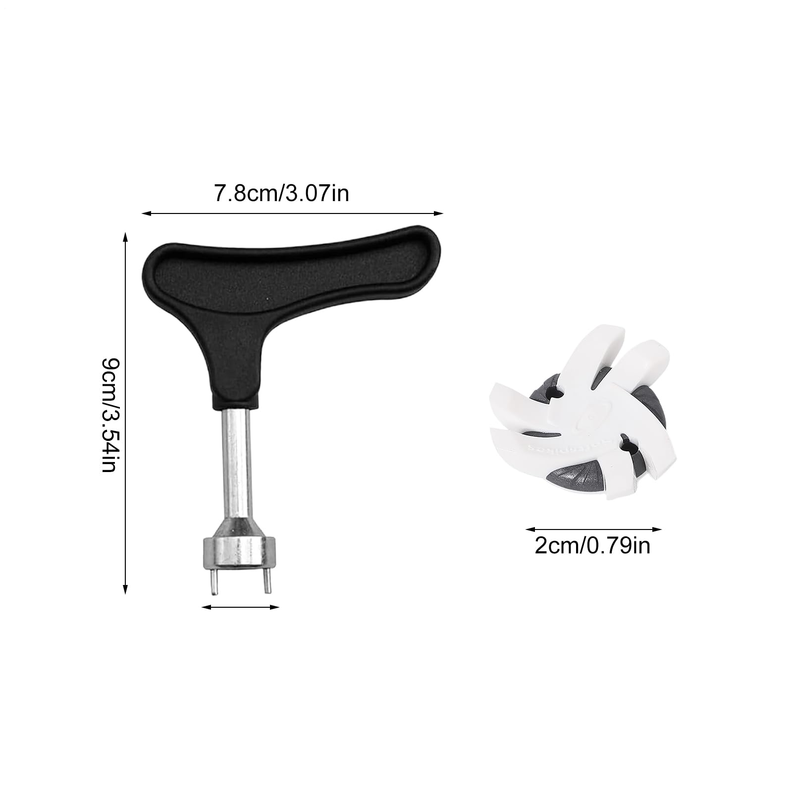Genérico Reemplazos de clavos para zapatos de golf, Clavos para zapatos de golf - Zapatos con tacos de, calzado antideslizante | Picos de portátiles de rápido, prácticos tacos de para canchas al