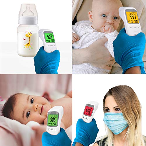 Sanshield Non-Contact Thermometer For Adult Kid Elderly, Forehead Infrared Thermometer, Touchless Digital Thermometer, Body Temperature Scanner For Fever, Body And Object Mode, Batteries Not Included #TOP5
