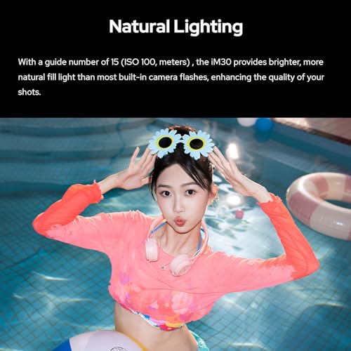 Image of Godox iM30 Camera Flash,Mini Flash Speedlite,GN15 with 13 Levels Flash Power, CCT 6500K±200K with S1 /S2 Optical Control for Fuji, for Canon, for Nikon, for Sony, for Olympus Camera