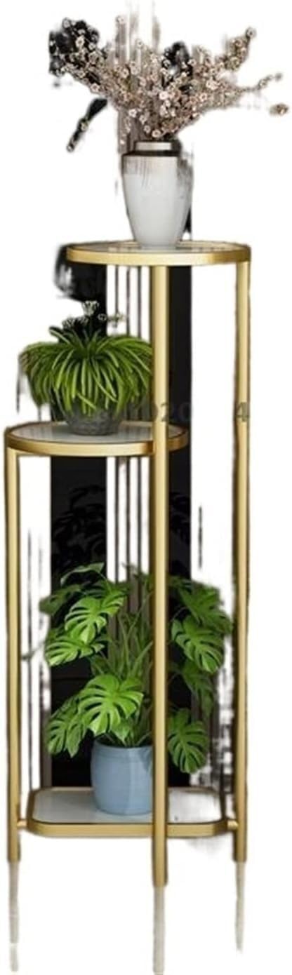 Support pour plantes ELzEy multi-niveaux | Étagère robuste en fer pour balcon et intérieur