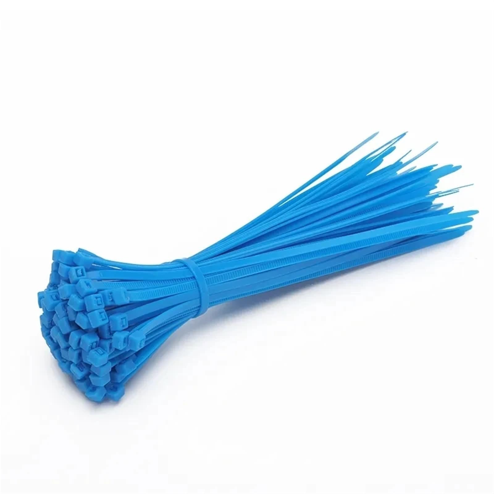 L6nqiag Tie 4X200mm 200Pcs Nylon Cable Ties 200Pcs Nylon Cable Self-Locking May Loose Recycle Plastic Reusable Ties Organizer(Blue)