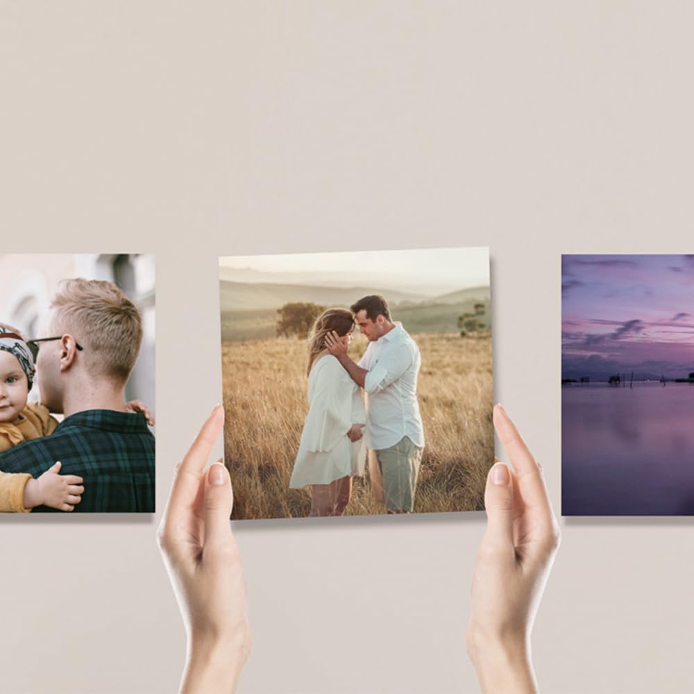 P Pevita [Pack 8 Cuadro personalizado con foto en Metacrilato. Cuadros de 14,8x21cm personalizado impreso en alta definición. Crea regalos personalizados y originales para decorar y regalar.