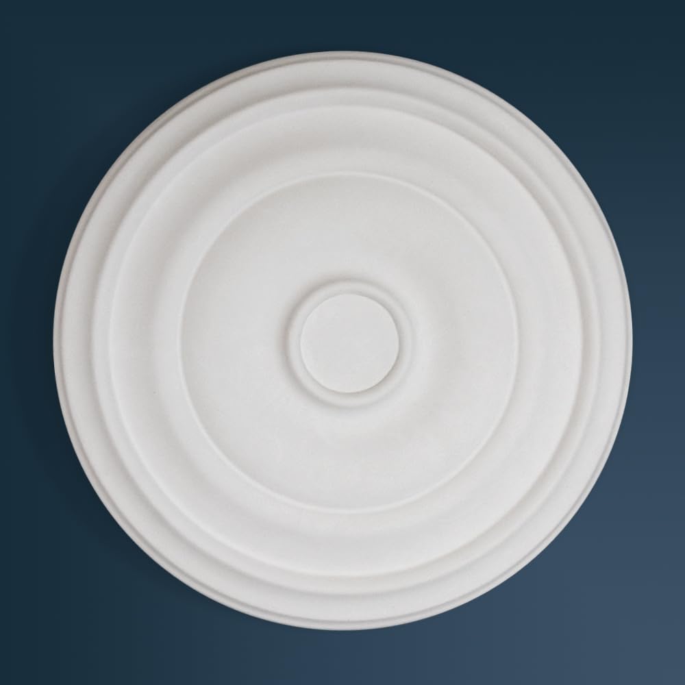 WCP-01 Traditional Victorian Plaster Ceiling Rose - Citron 480mm, 19"