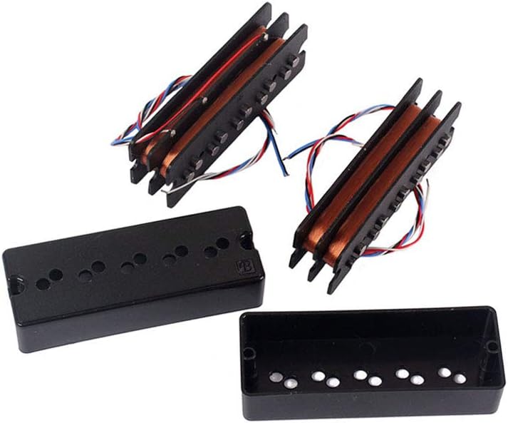Alnicov Guitar Pickups， Humbucker Pickup Set，for 5 String Bass Guitar Parts